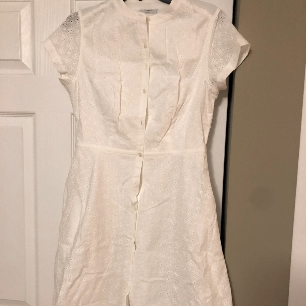 UNTUCKit white button down dress. Size 4, never worn.